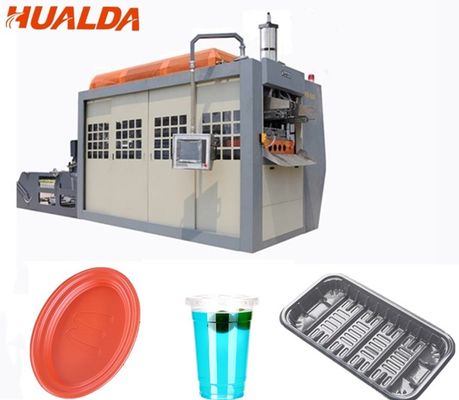 De beschikbare Plastic Kop die Machine 25 - 35 vormen strijkt/Min Capaciteitsplc Controle leverancier