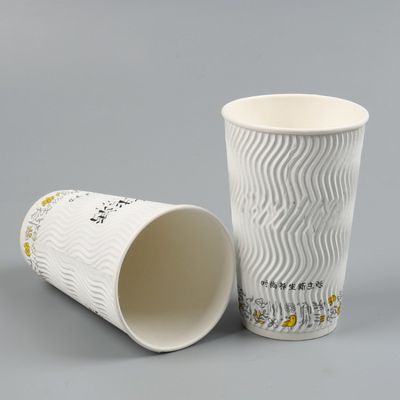 Het dubbele Materiaal van de de Koffiekop van de Muurrimpeling 45 tot 104 Mm-Document Kop Hoogste Diameter leverancier