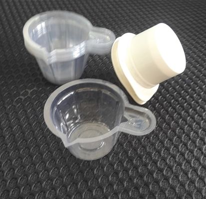 Mini milieuvriendelijke transparante plastic beschikbare de sauskop van pp met dekseldekking leverancier
