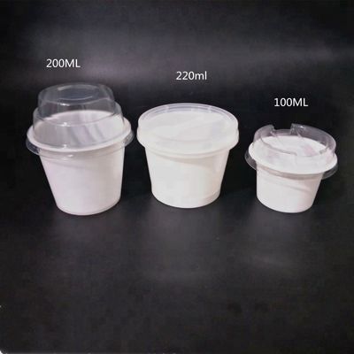Goedkope milieuvriendelijke 10oz ontruimen HUISDIEREN plastic kop voor roomijs met deksel leverancier