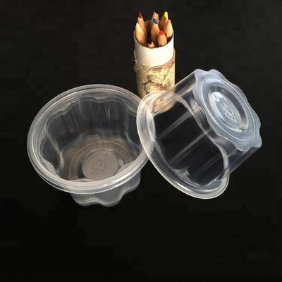 Goedkope milieuvriendelijke 10oz ontruimen HUISDIEREN plastic kop voor roomijs met deksel leverancier